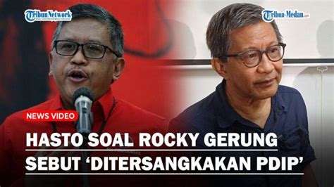 Sekjen Pdip Angkat Bicara Soal Kritikan Pedas Rocky Gerung Hingga Sebut