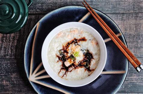 Salmon and Preserved Egg Congee – Jen's Food Lab