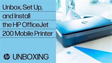 Hp Officejet 200 Mobile Printer First Time Printer Setup Hp® Support