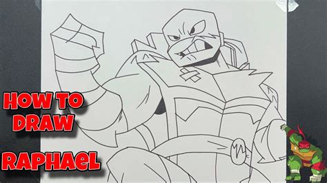 How To Draw Raphael Rise Of The Teenage Mutant Ninja Turtles Drawing Tmnt Youtube