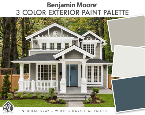 Exterior Paint Color, Benjamin Moore, Paint Colors for House, Gray ...