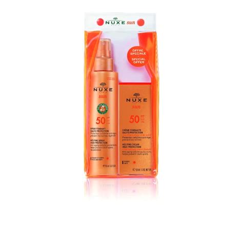 NUXE Nuxe Sun Coffret Spf 50 crème Fondante 50 Spray Drest