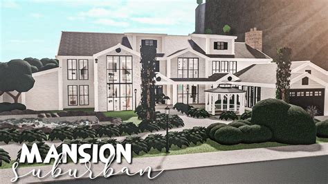 Suburban Mansion Bloxburg Speedbuild Youtube