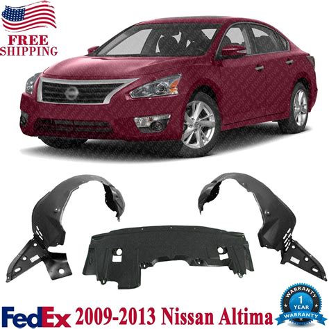 Front Fender Liner LH RH Undercover Splash Guard For 2009 13 Nissan