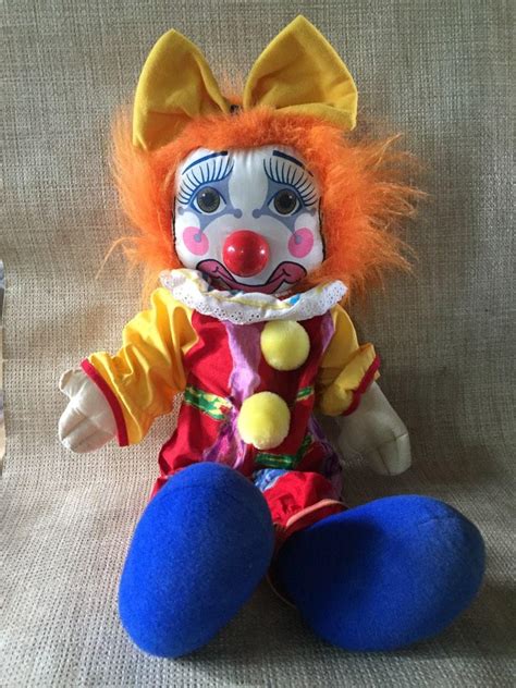 Vintage Clown Doll Plush Clown Toy 1988 Ringling Brothers Barnum And