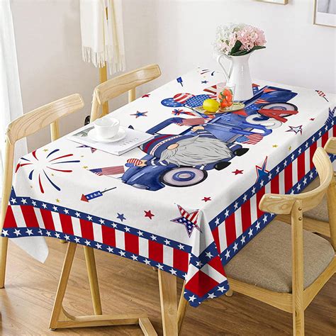 Pinata 4th Of July Tablecloth Patriotic Tablecloth For Rectangle