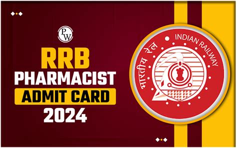 Rrb Pharmacist Admit Card Check Important Dates