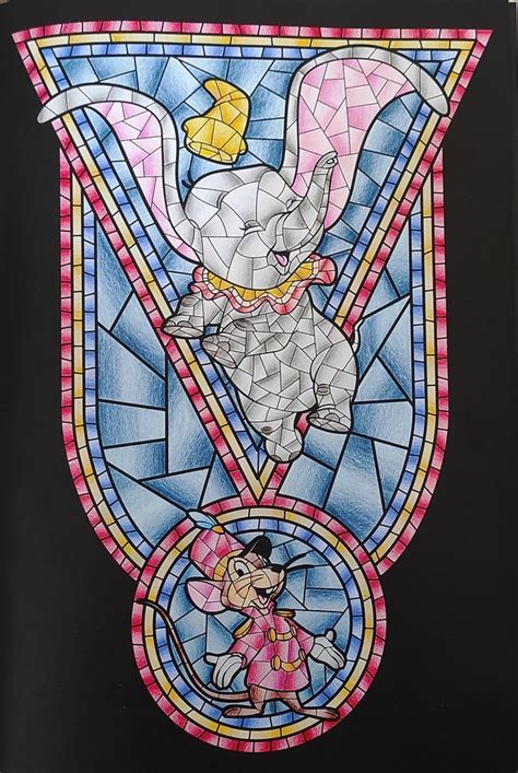 Dumbo Coloriage Vitraux Disney Vitrail Disney Coloriage Disney Coloriage