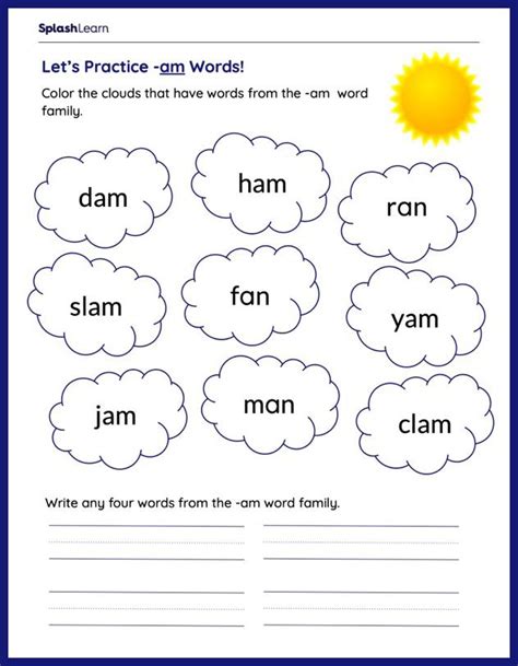 Rhyming Words Worksheets For Kindergarteners Online Splashlearn Page 2