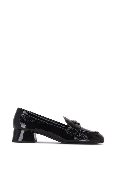 Prada Black Patent Leather Loafer 35mm Mitchell Stores