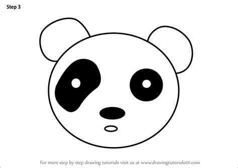 How To Draw A Panda Face For Kids Animal Faces For Kids Step By Step