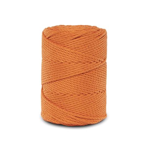 Sznurek do makramy 3PLY pomarańczowy 4mm Fabryka Sznurka