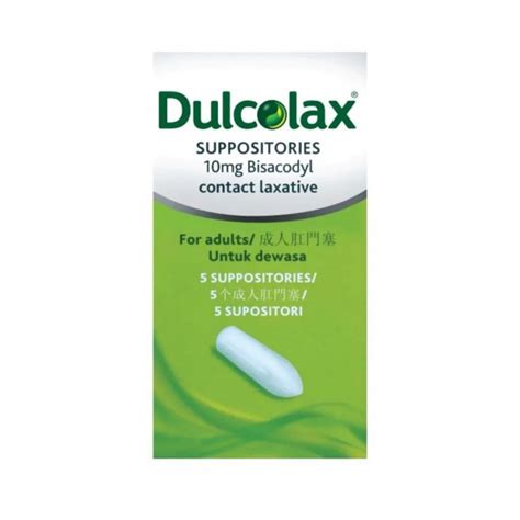 Dulcolax Suppositories 10mg 5sbig Pharmacy Malaysia Trusted