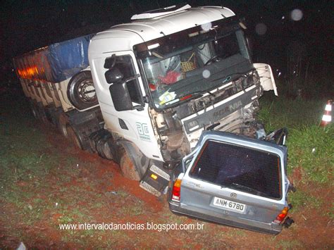 Intervalo Da Not Cias Acidente Morte Na Br Em Prudent Polis