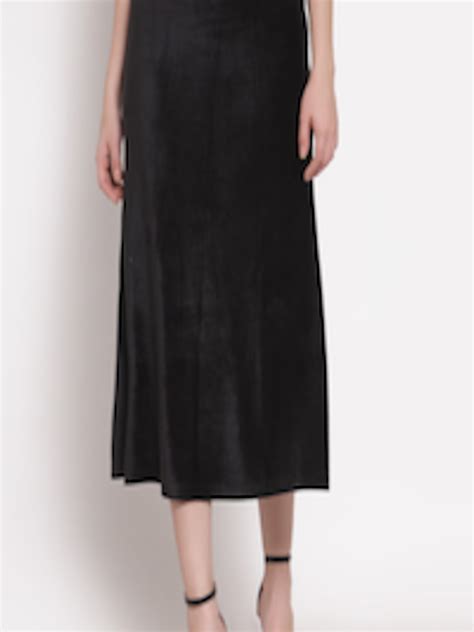 Buy Westwood Women Black Solid A Line Midi Skirts Skirts For Women