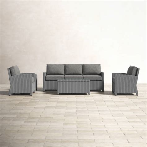 Sky 5 Piece Sunbrella Sofa Seating Group With Cushions And Reviews Birch Lane