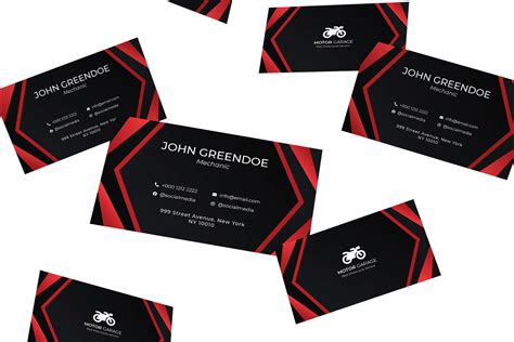 Auto Garage Business Card Template By Rivatxfz Thehungryjpeg