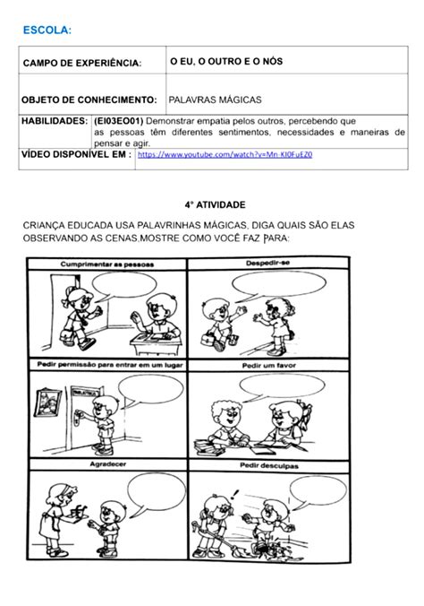 Atividades Sobre Empatia 2 Ano
