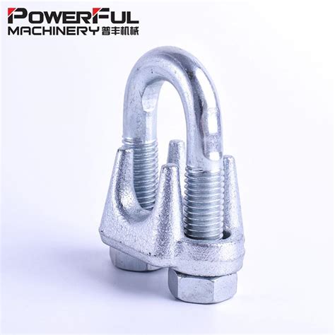 Zinc Plated Galvanized A Type Malleable Wire Rope Clip China