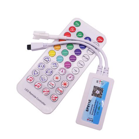 SP611E Pixel Strip LED Controller Bluetooth Music App IR Remote Control