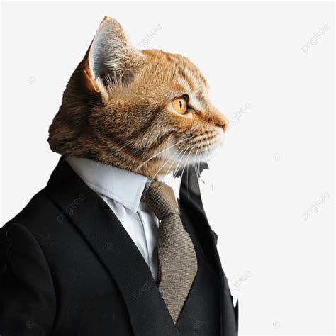 Gato Con Traje Y Corbata Mirando Por La Ventana Png Dibujos Gato