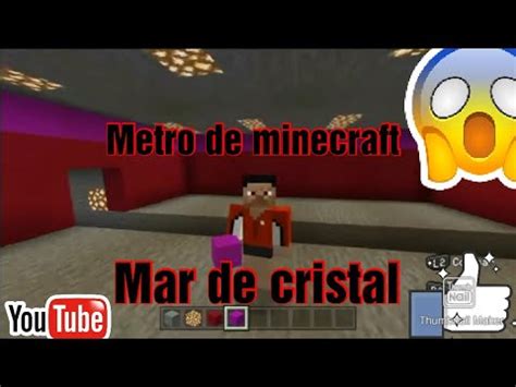 time lapse metro minecraft construyendo Mar de Cristal el andén de