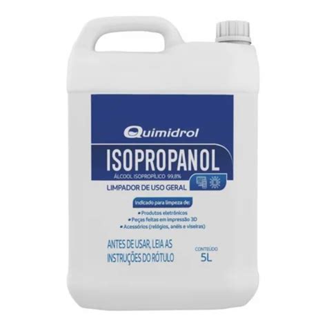 Alcool Isopropilico Isopropanol Litros Quimidrol Santa Apol Nia