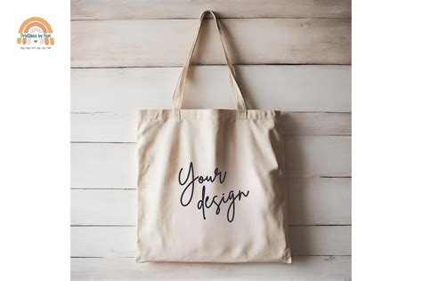 Natural Canvas Totebag Mockup Graphic By Printablesbyashi · Creative Fabrica