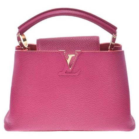 Louis Vuitton Capucines Cuir Rose Ref Joli Closet