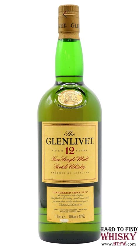 Glenlivet Pure Single Malt Old Bottling Litre Year Old Whisky