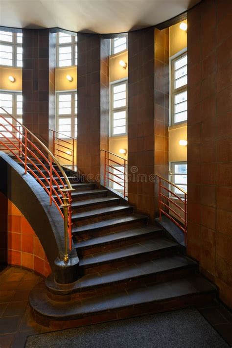 Sprinkenhof Interior With Stairs In Hamburg Editorial Image Image Of