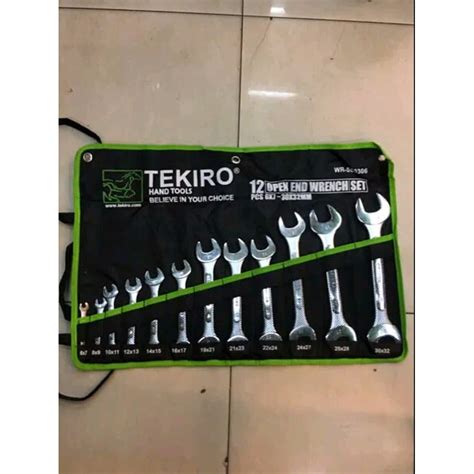 Jual KUNCI PAS SET 12 PCS 6 32 MM TEKIRO OPEN END WRENCH 12PCS 6 32