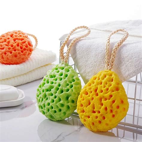 Exfoliating Massage Brush Soft Cleaning Brush Portable Sponge Bath Ball