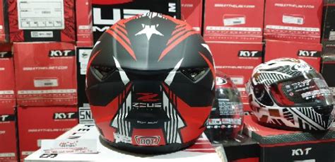 HELM ZEUS ZS 811 MBLK AL28 RED Helmjabodetabek