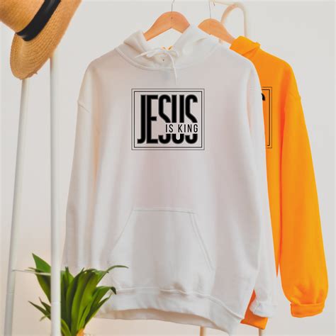 Jesus Is King Christian Hoodie Unisex Bible Verse Hoodie Religious Christian T For Men And