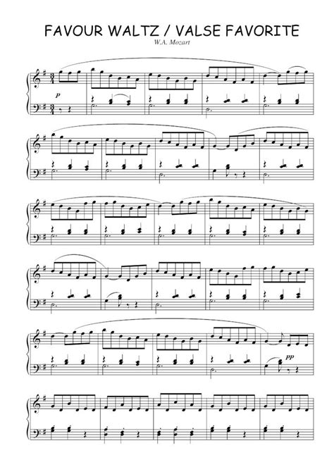 Pdf Valse Favourite W A Mozart Partition Pour Piano Dokumen Tips