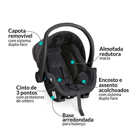 Bebê Conforto Dispositivo de Retenção Cocoon Black Galzerano