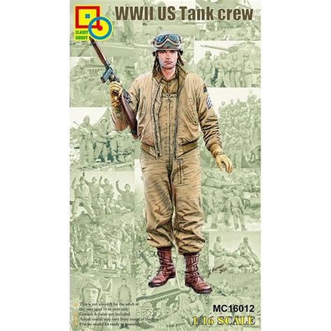 Classy Hobby Mc16012 116 Wwii Us Tank Crew Figure Model Kit