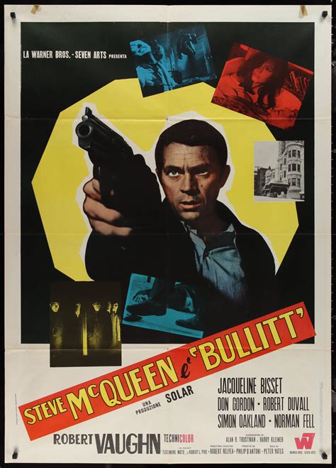 Bullitt Movie Poster 1969 Italian 2 foglio (39x55)