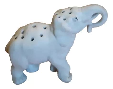 Rdf01141 Paliteiro Antigo Porcelana Alemã Elefante Frete grátis