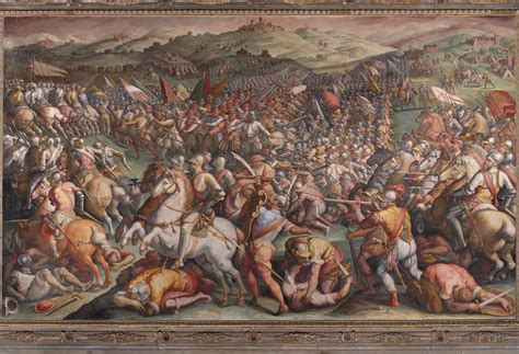 Giorgio Vasari The Battle Of Marciano Fresco Hall Of The