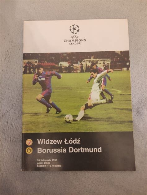 Program Widzew Łódź Borussia Dortmund Poznań Kup teraz na Allegro