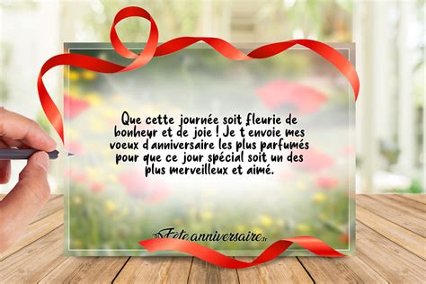 Texte d anniversaire Que cette journée soit fleurie de bonheur et de