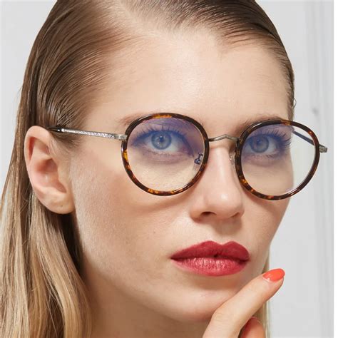 New High Quality Metal Art Optical Glasses Clear Lens Tr Myopia