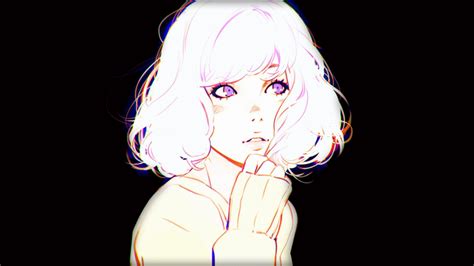 Women Contrast Digital Art Ilya Kuvshinov Simple Background