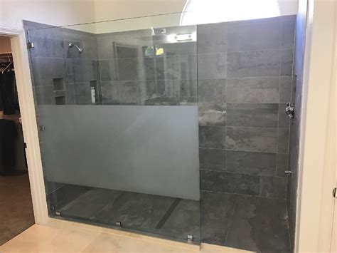 Custom Glass Shower Panel Patriot Glass And Mirror San Diego Ca