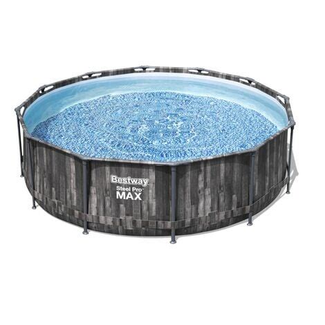 Bestway Steel Pro Max Frame Pool Komplett Set rund Ø 366 x 100 Filterpumpe