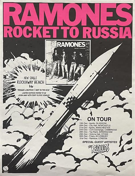 18" x 14" Ramones - Rocket to Russia (1977) - 40th Anniversary 2017 Al ...