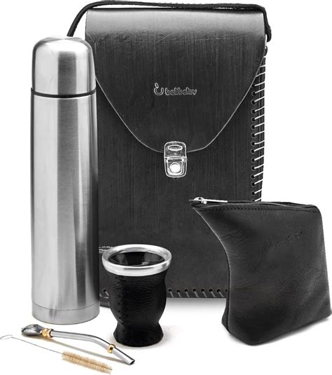 Balibetov Complete Yerba Mate Kit Handmade Matera Bag