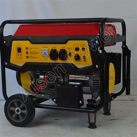 Portable 5 Kw Durable Single Phase Electric Start LPG Gasoline